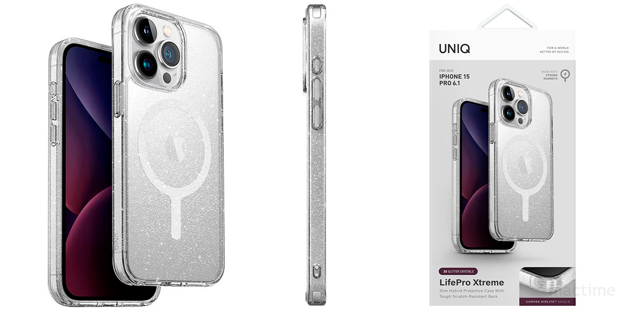 Прозрачный Чехол Uniq Lifepro Xtreme для iPhone 15 Pro с MagSafe